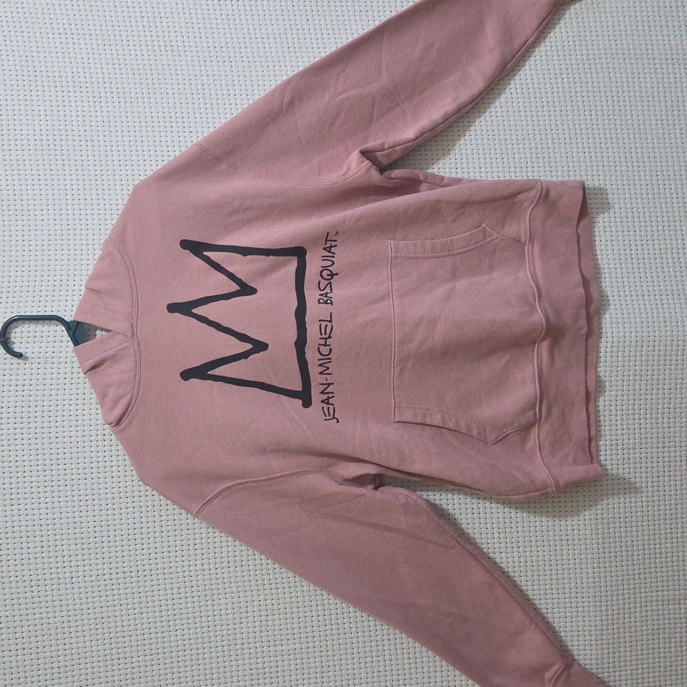 Old Navy Jean-Micheal Badquiat Dusty Pink Hoodie RARE..